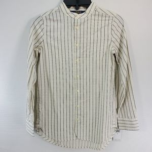 RALPH LAUREN CROPPED COLLAR OXFORD SHIRT SIZE 7